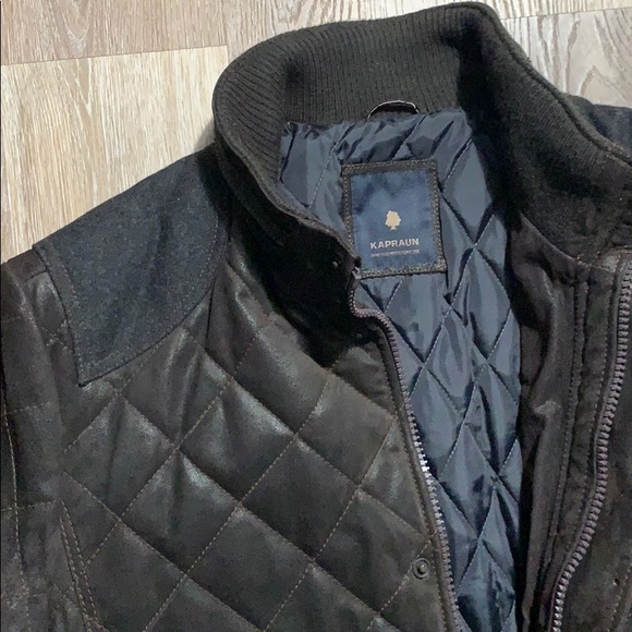 🔥Kapraun Men’s Leather Jacket Sz L - Picture 4 of 8